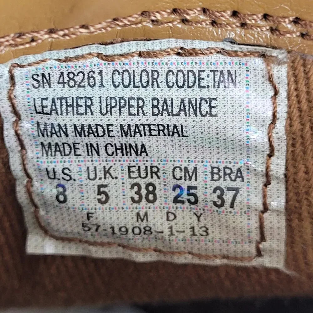 Skechers Aloft Tex Mex Booties Womens 8 Western Cowboy Block Heels Suede Brown